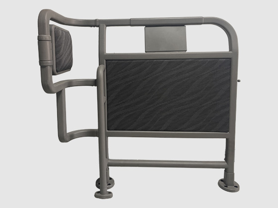 Bus coin-operated machine guardrail
